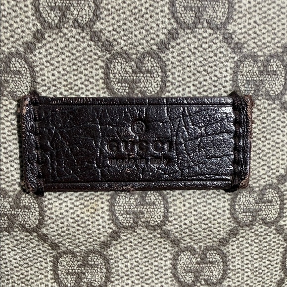 Gucci Supreme Monogram Canvas Tote with Dark Brown Accents PVC - Picture 11 of 17